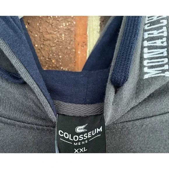 Old Dominion Monarchs Mens XXL Hoodie Sweatshirt Colosseum University Embroidery - Picture 5 of 8